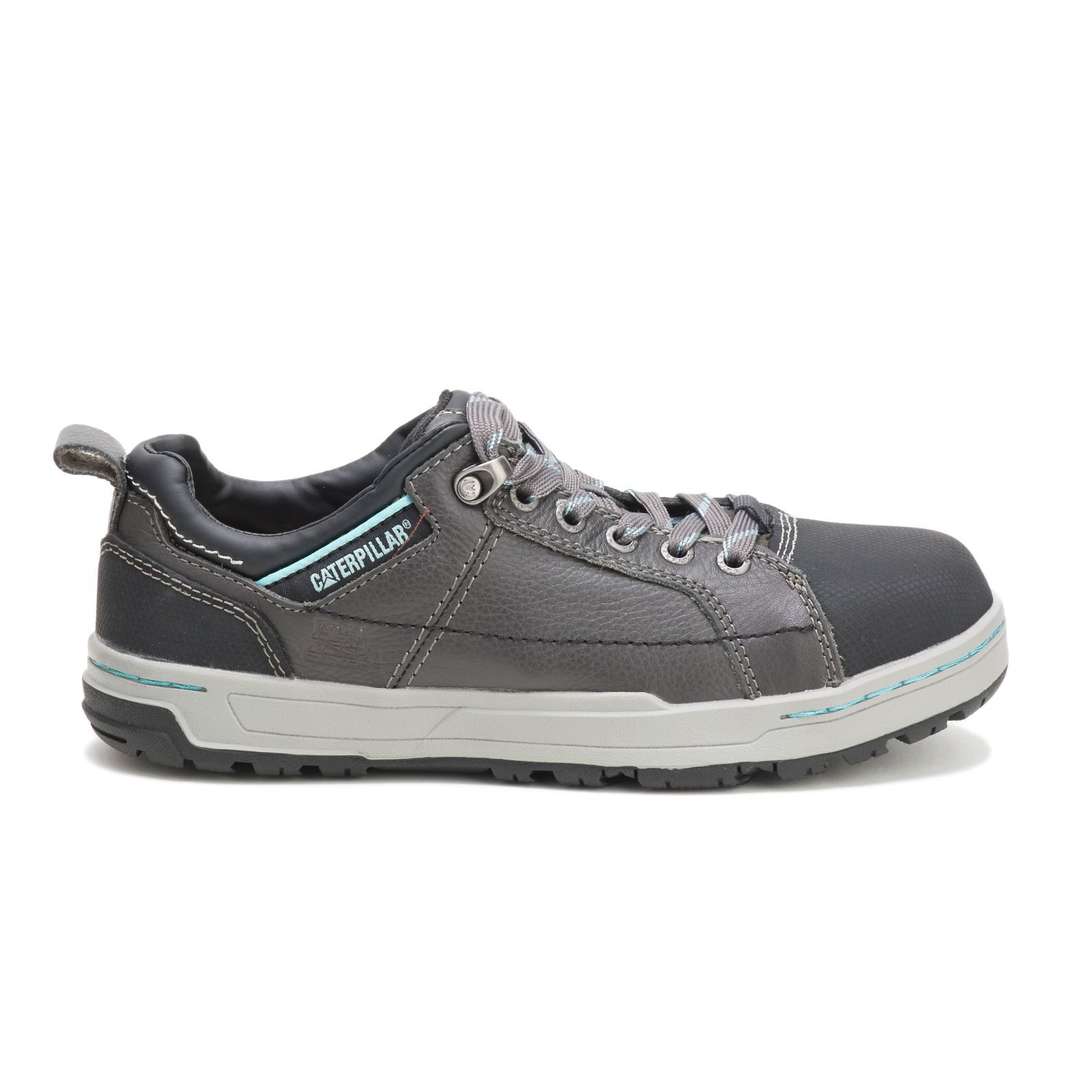 Caterpillar Brode Steel Toe - Womens Steel Toe Shoes - Dark Grey/Mint - NZ (839PGHUAS)